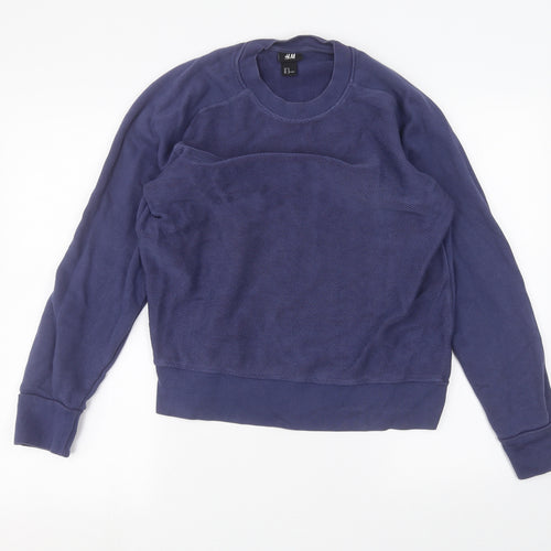 H&M Womens Blue   Pullover Jumper Size M