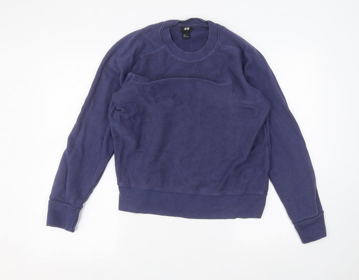 H&M Womens Blue Pullover Jumper Size M