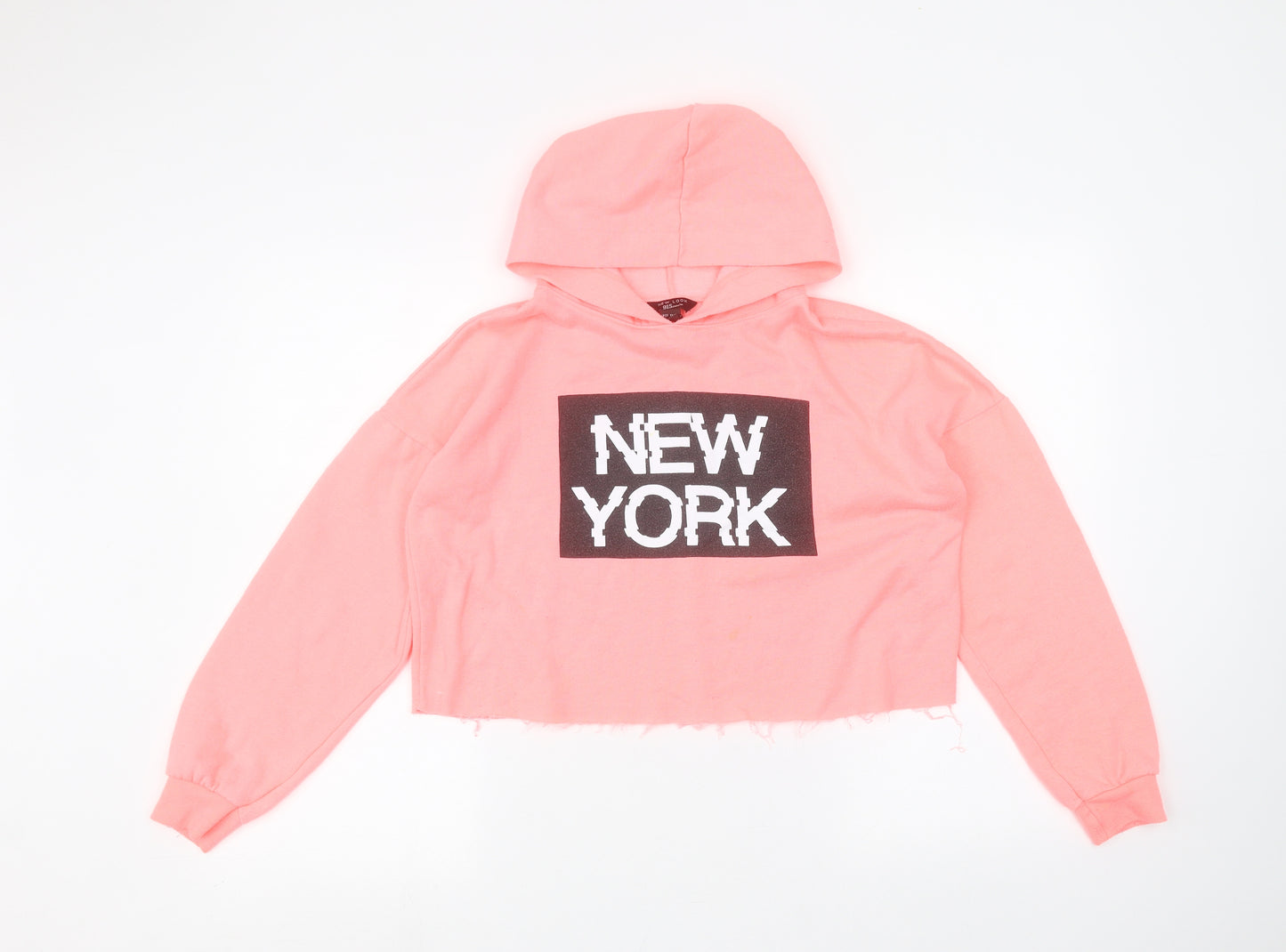 New Look Girls Pink   Pullover Hoodie Size 12-13 Years