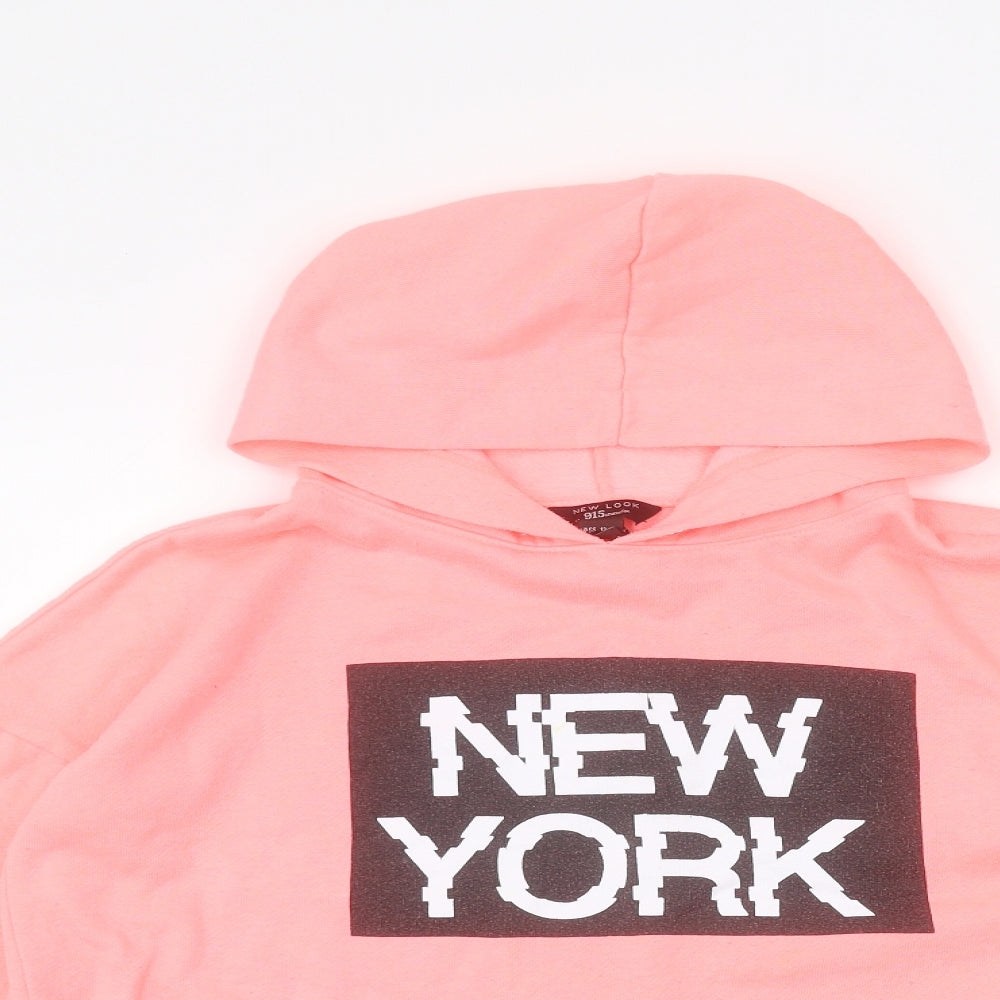 New Look Girls Pink   Pullover Hoodie Size 12-13 Years