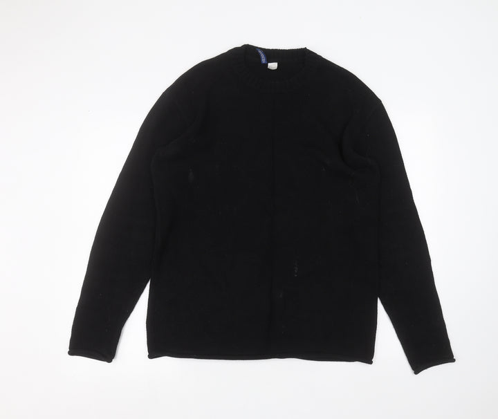 H&M Womens Black   Pullover Jumper Size S