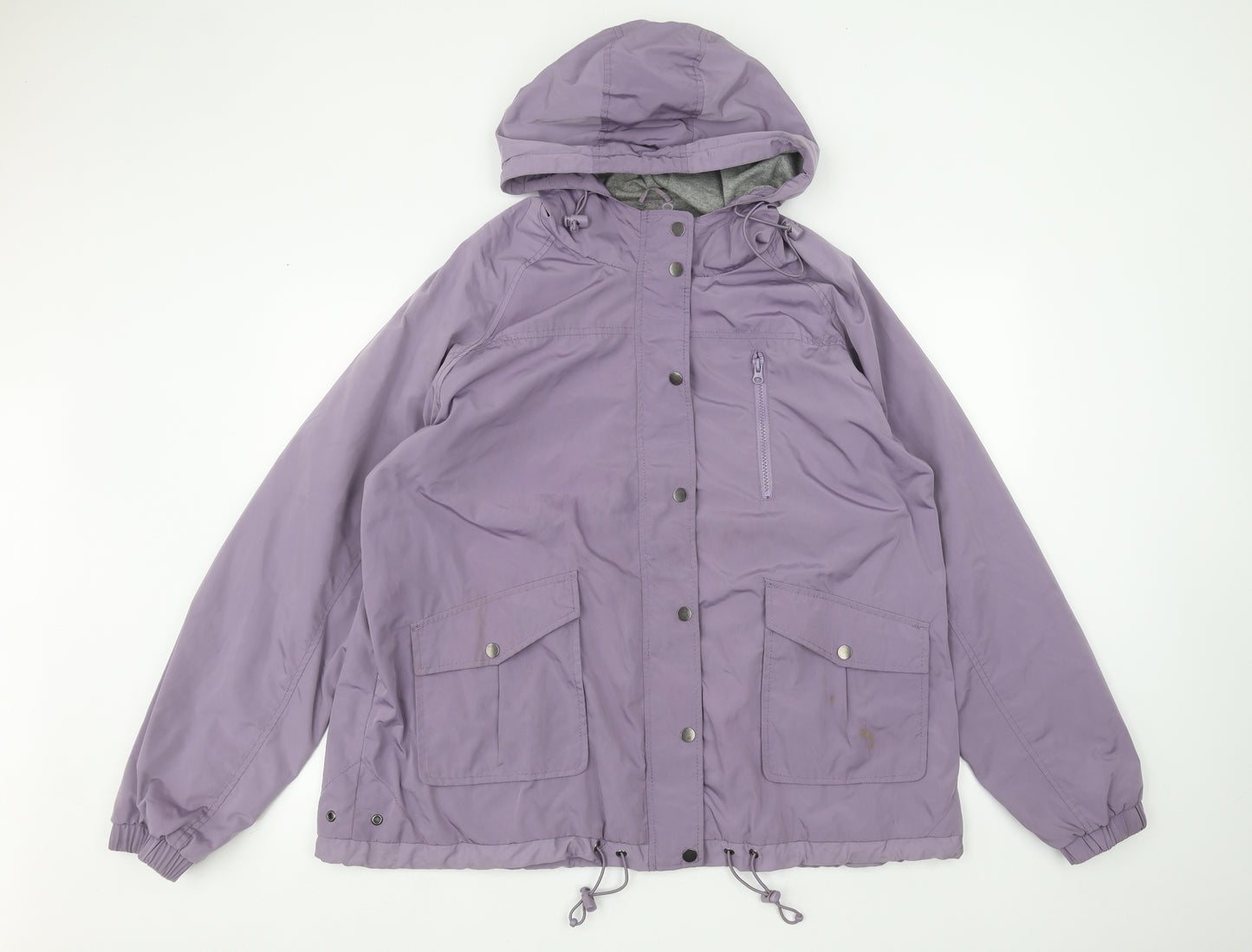 TU Womens Purple   Rain Coat Coat Size 22
