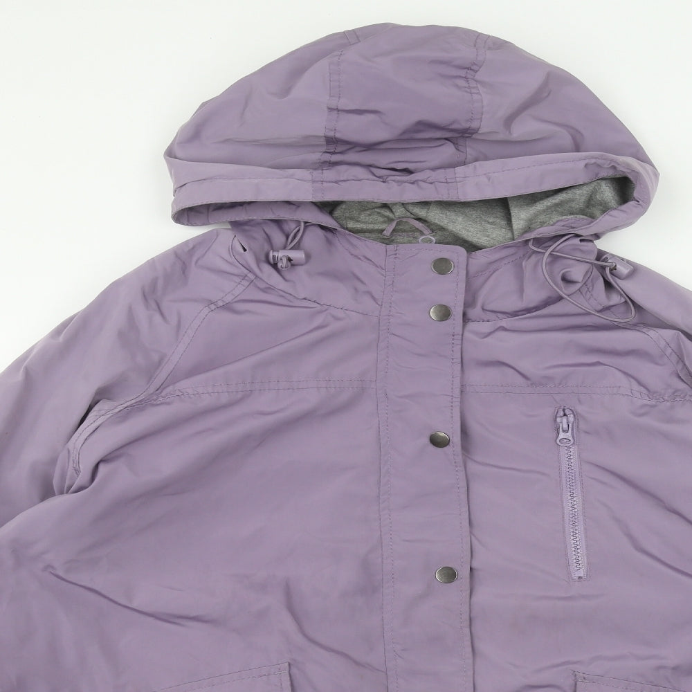 TU Womens Purple   Rain Coat Coat Size 22