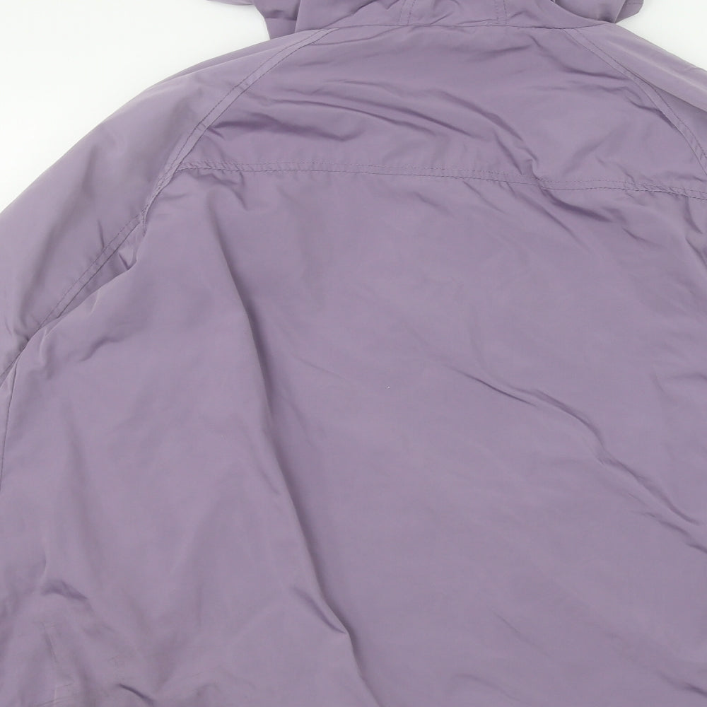 TU Womens Purple   Rain Coat Coat Size 22