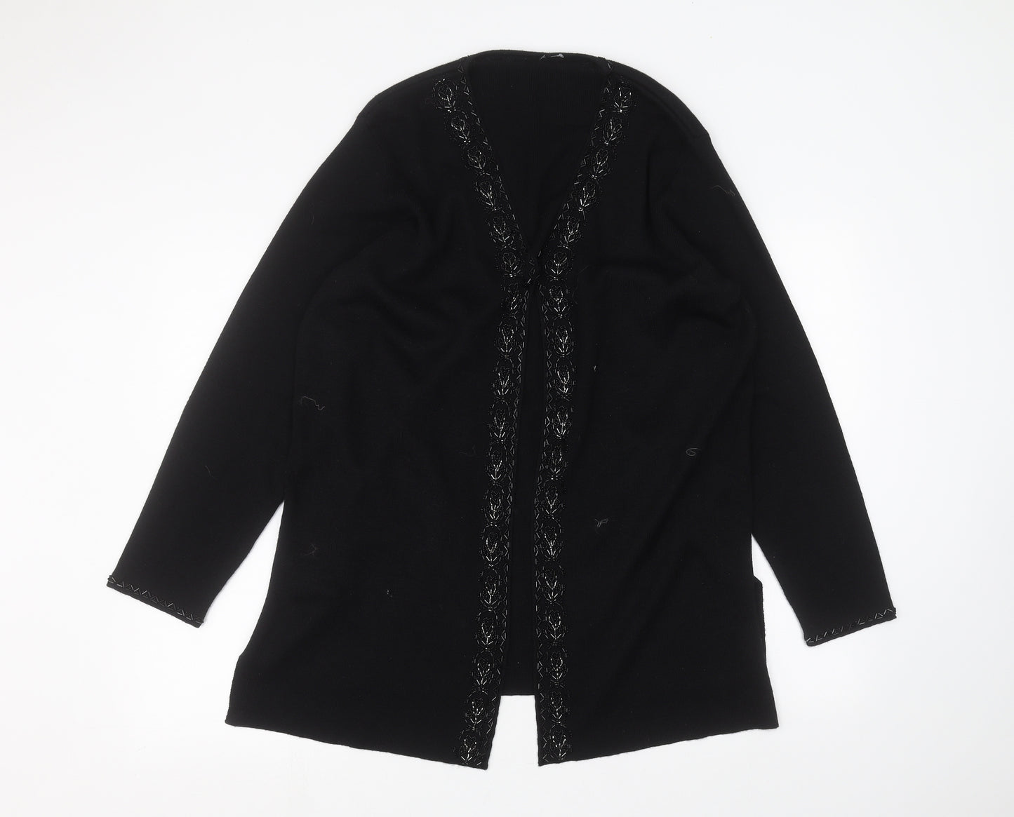 Marks and Spencer Womens Black   Cardigan Jumper Size 20