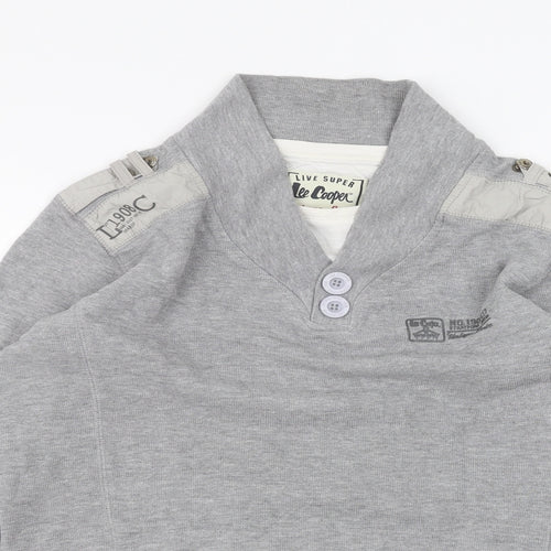 Lee Cooper Mens Grey   Pullover Jumper Size S