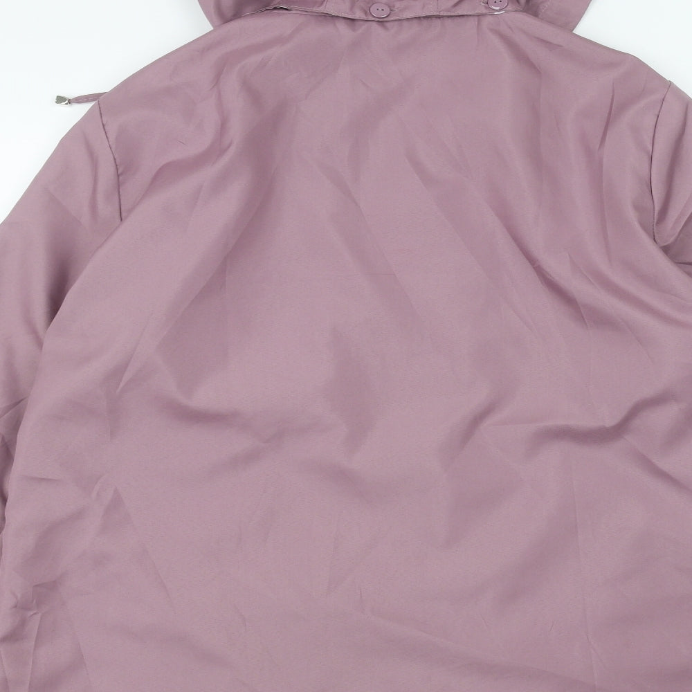 Anne De Lancay Womens Purple   Parka Coat Size 14