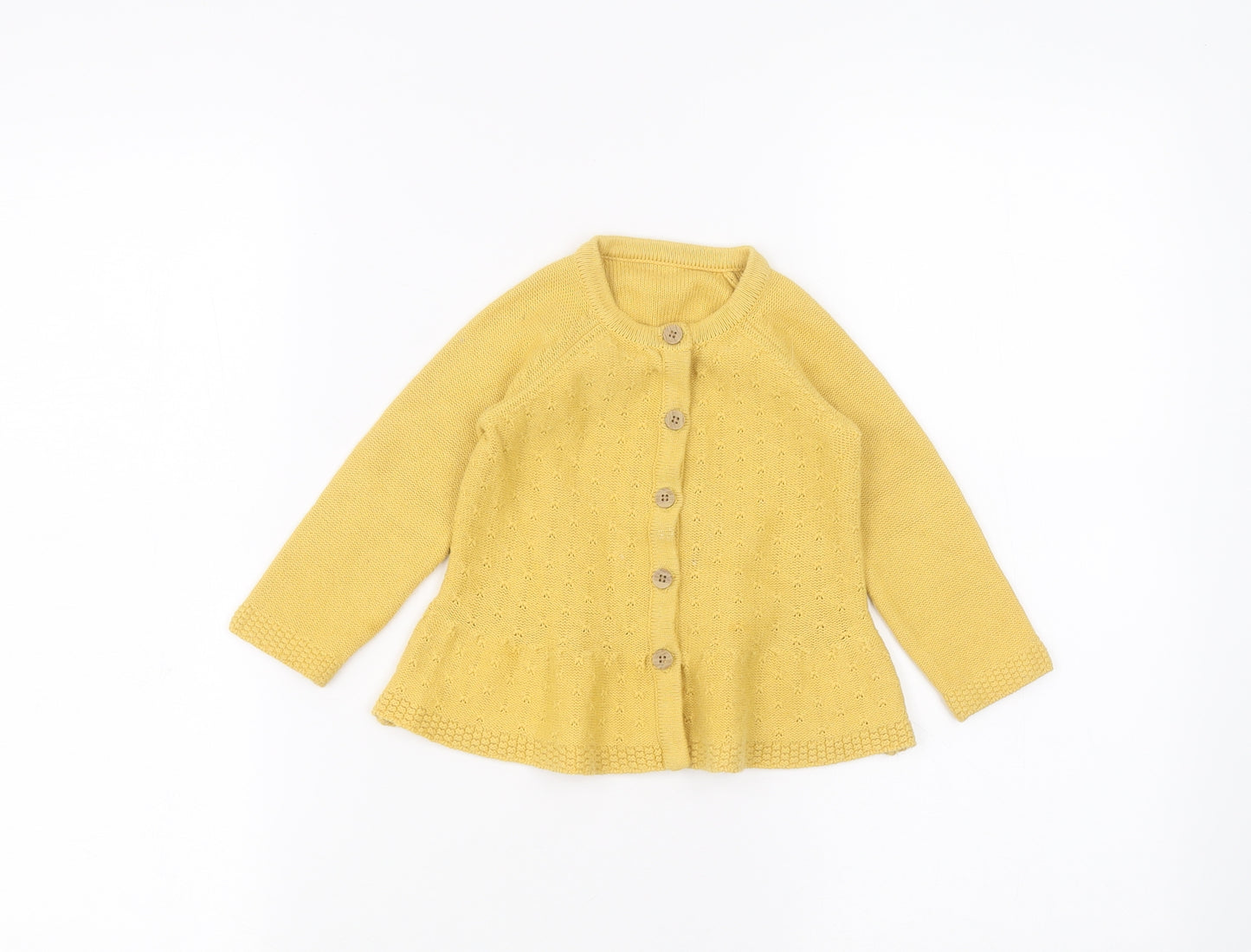 Nutmeg Baby Yellow   Cardigan Jumper Size 9-12 Months