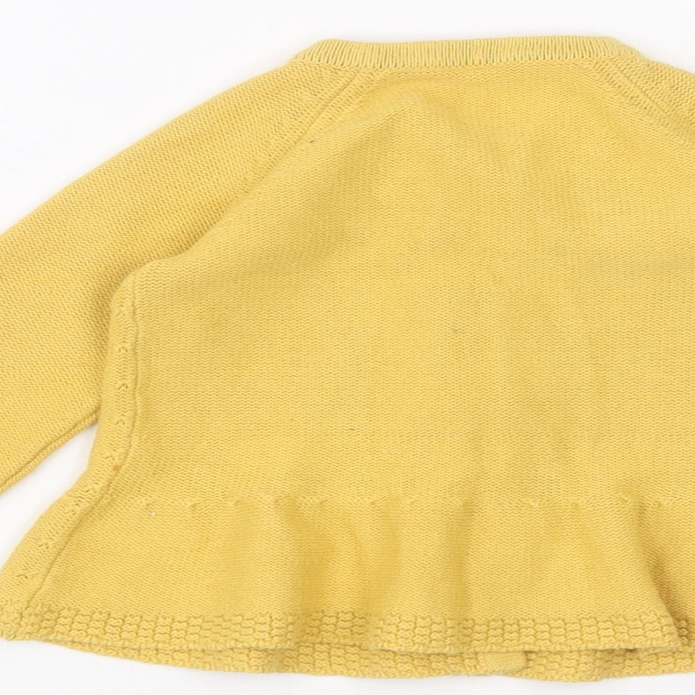 Nutmeg Baby Yellow   Cardigan Jumper Size 9-12 Months