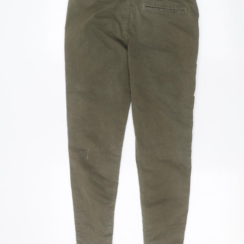 Miss Selfridge Womens Green   Skinny Jeans Size 10 L27 in