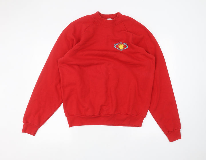 Screen Stars Womens Red Pullover Jumper Size XL