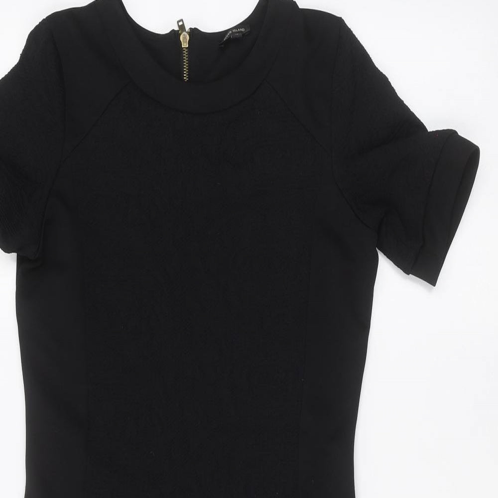 River Island Womens Black   Pencil Dress  Size 10