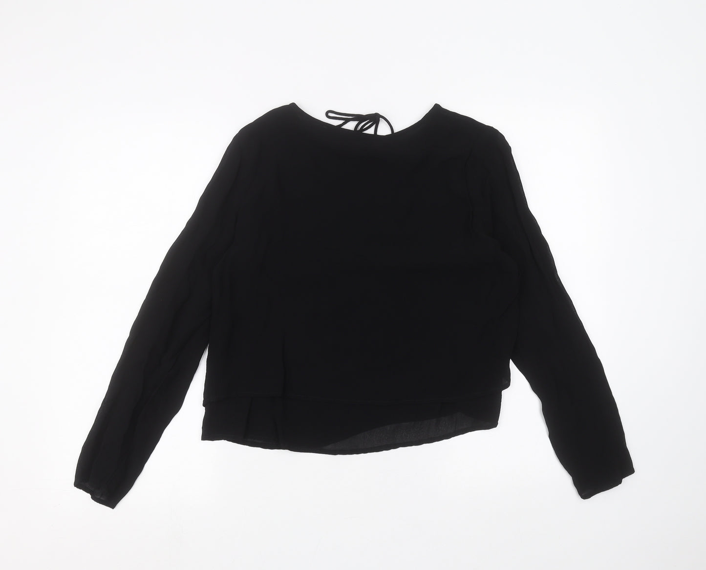Miss Selfridge Womens Black   Basic T-Shirt Size 12