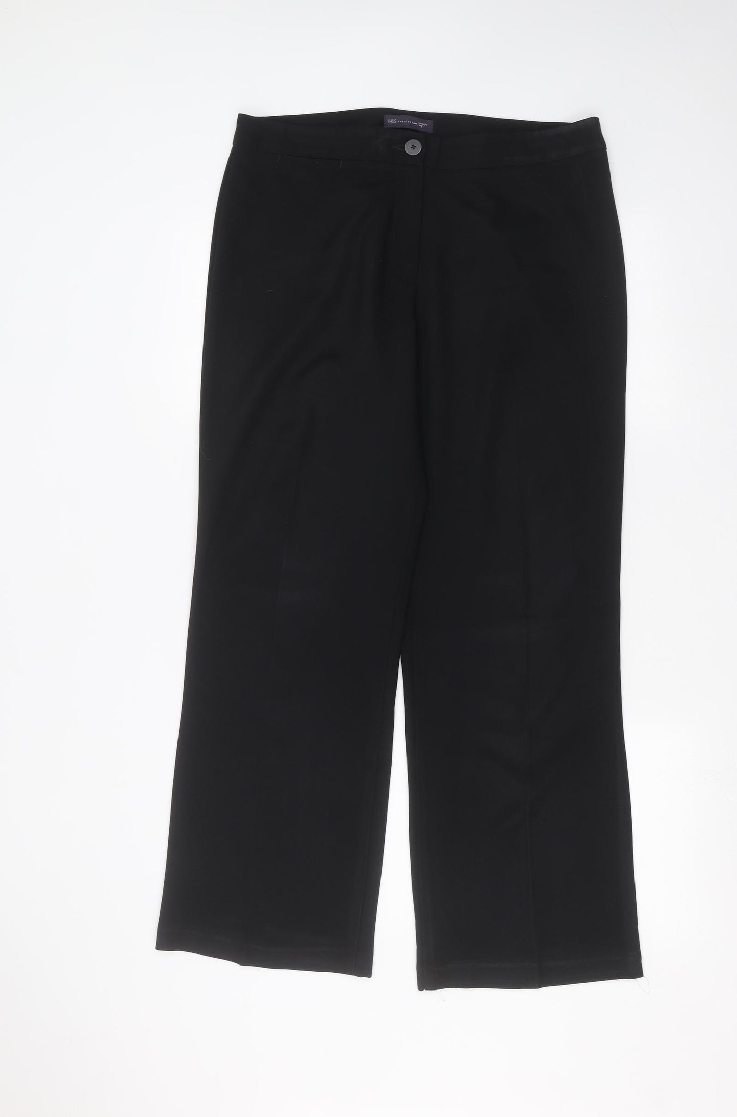 Marks and Spencer Womens Black   Trousers  Size 36 in L30 in