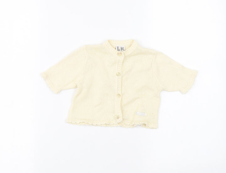 Bebe bushh Baby Beige Cardigan Jumper Size 0-3 Months