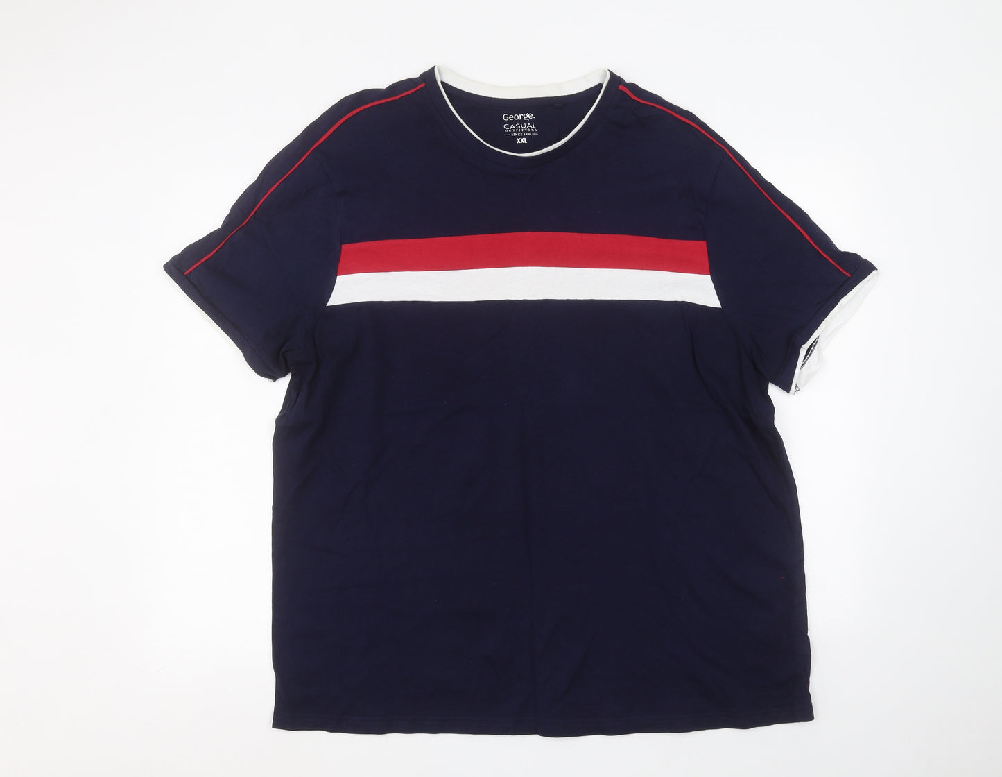 George Mens Blue    T-Shirt Size 2XL
