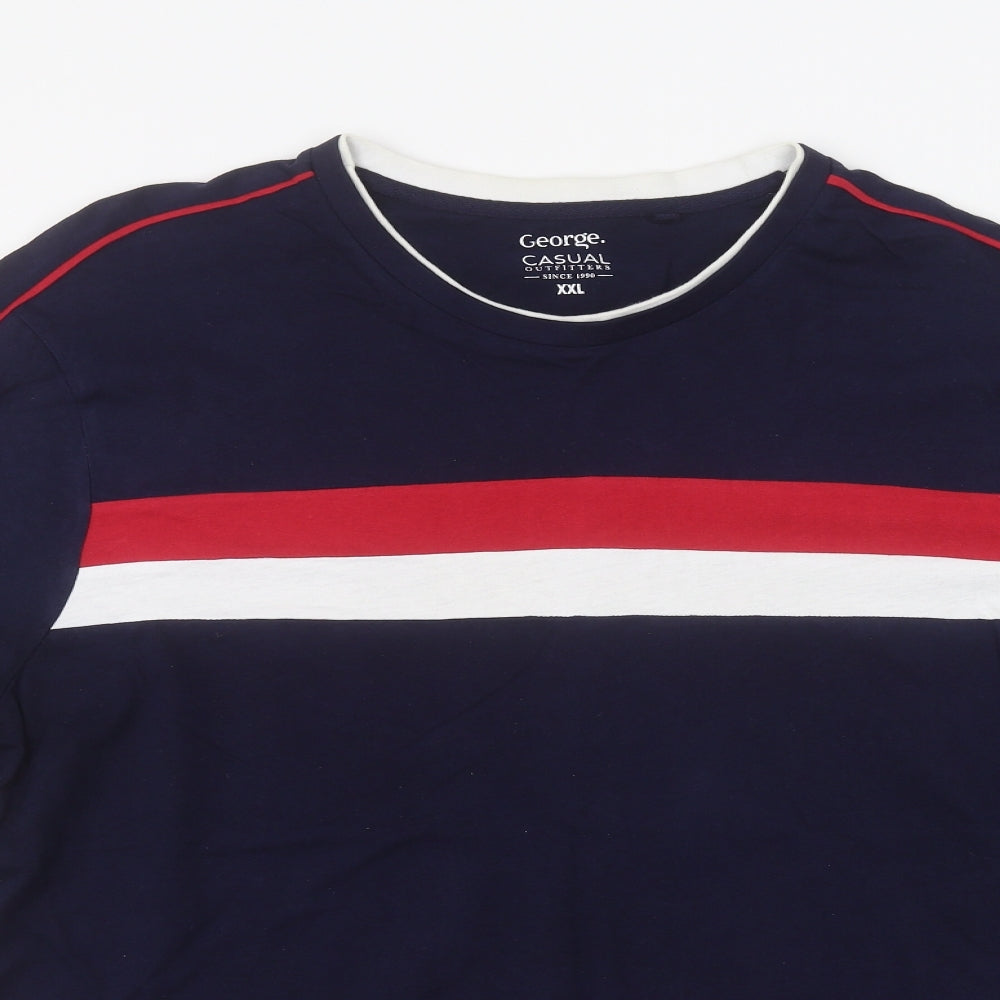 George Mens Blue    T-Shirt Size 2XL