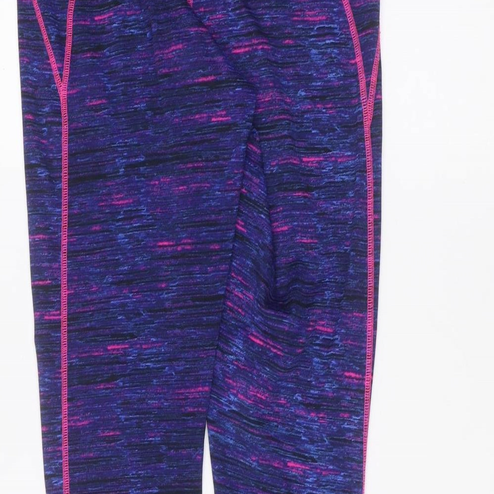 F&F Womens Purple   Jogger Leggings Size 14 L28 in