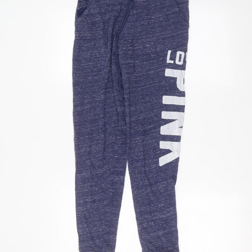 PINK Womens Blue   Trousers  Size XS L26 in