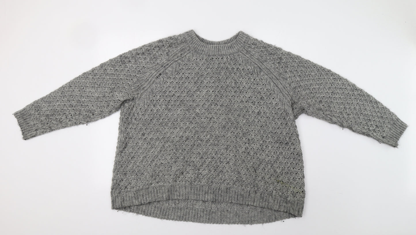 H&M Womens Grey   Pullover Jumper Size M