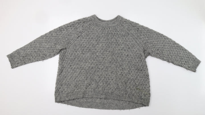H&M Womens Grey   Pullover Jumper Size M