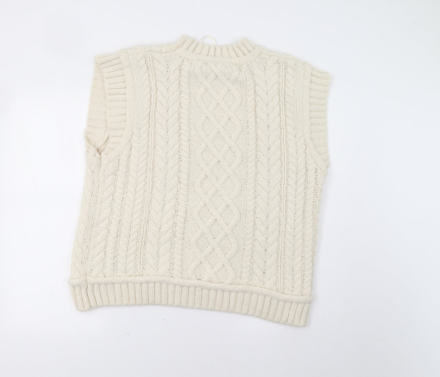 Primark Womens Ivory   Vest Jumper Size L