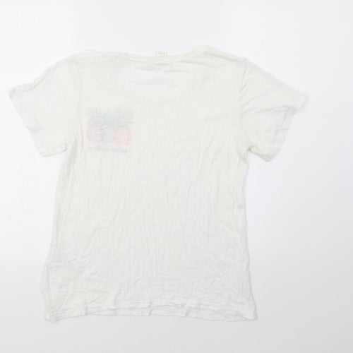 H&M Womens White   Basic T-Shirt Size S