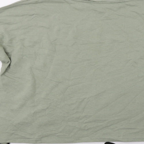 Pep&Co Womens Green   Pullover Sweatshirt Size 14  - Laced