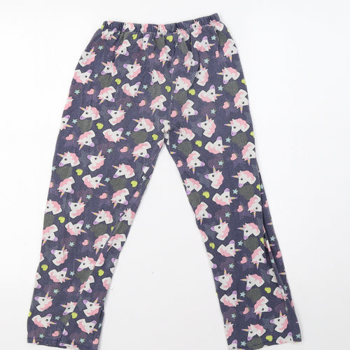 Primark Girls Blue    Pyjama Pants Size 9-10 Years  - Unicorn Print