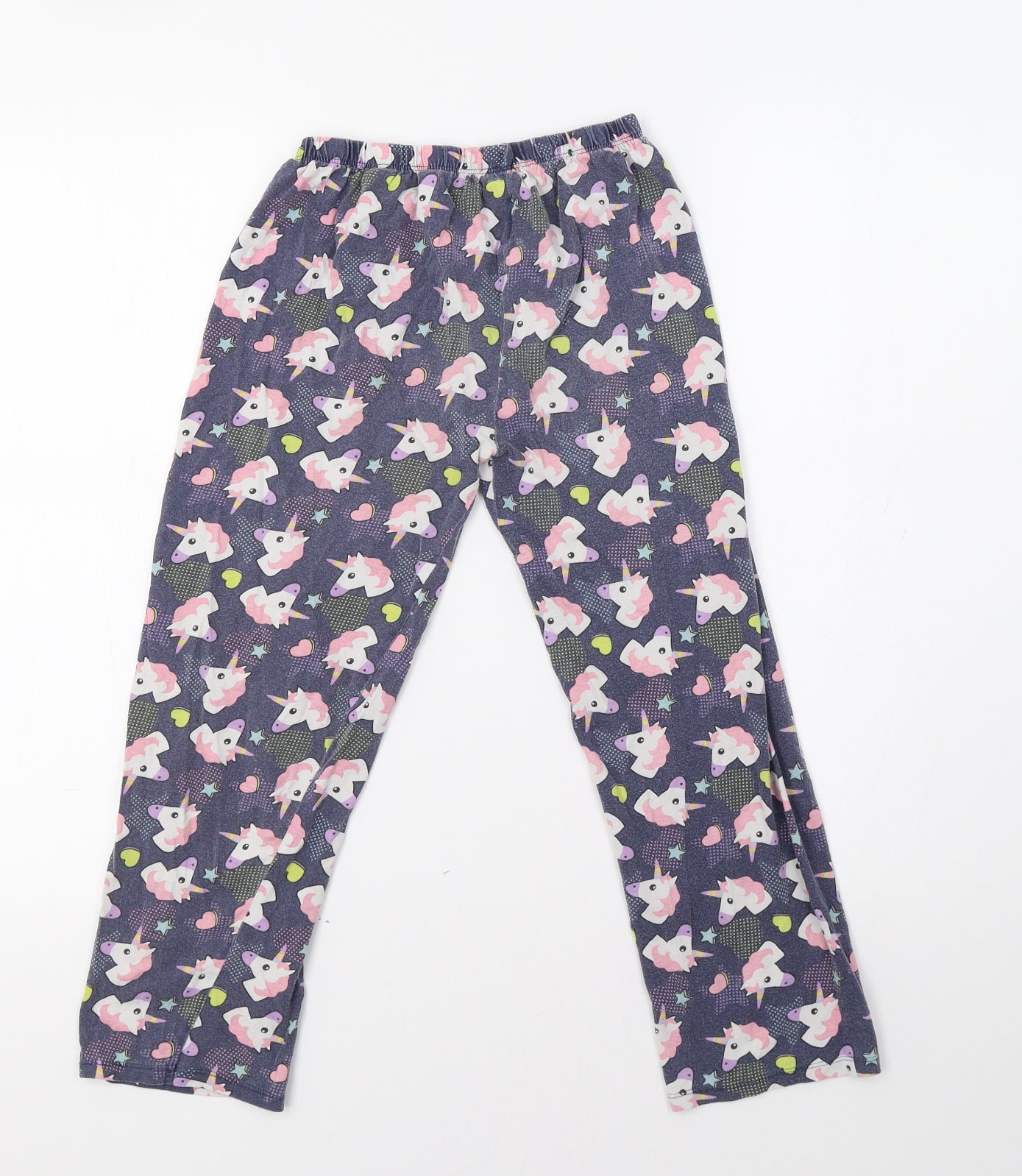 Primark Girls Blue    Pyjama Pants Size 9-10 Years  - Unicorn Print