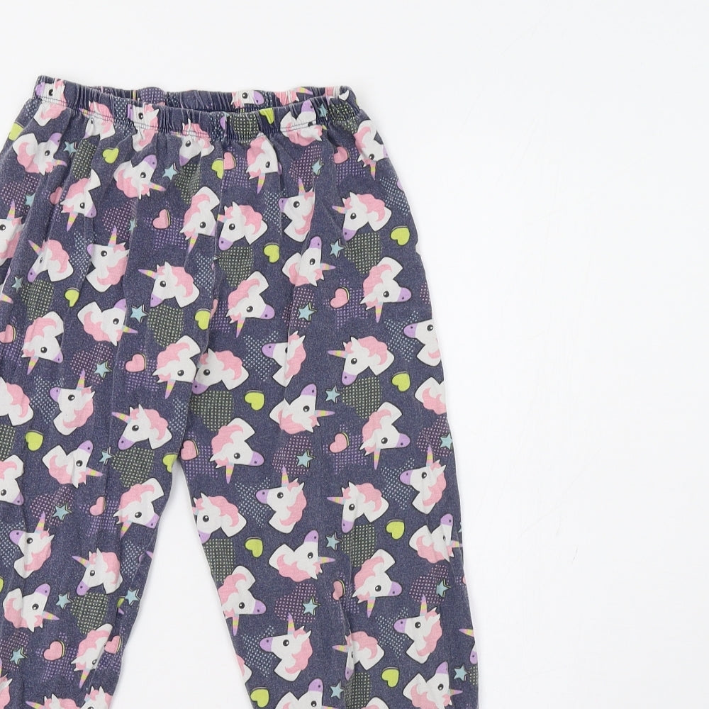 Primark Girls Blue    Pyjama Pants Size 9-10 Years  - Unicorn Print