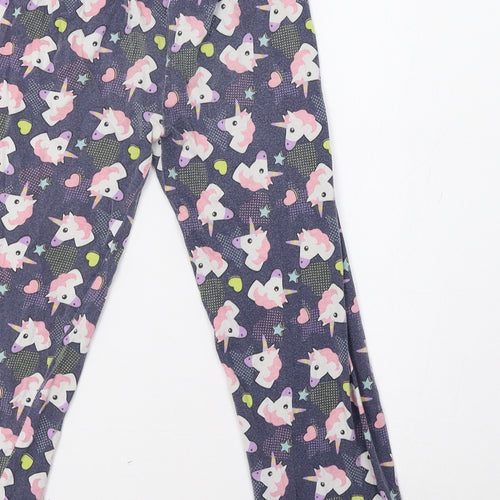 Primark Girls Blue    Pyjama Pants Size 9-10 Years  - Unicorn Print