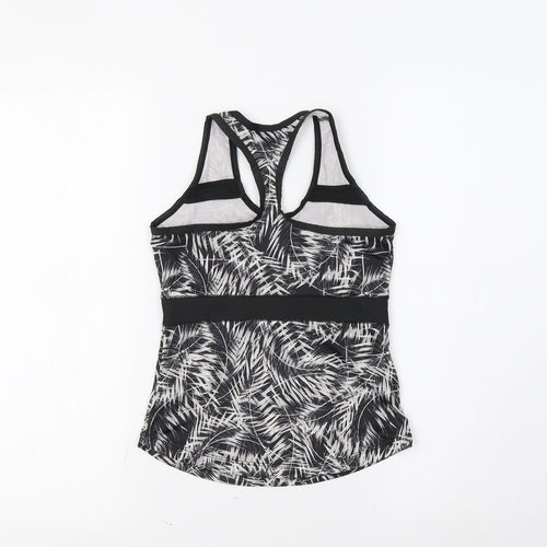 USA Pro Girls Black Geometric  Jersey Tank Size 9-10 Years