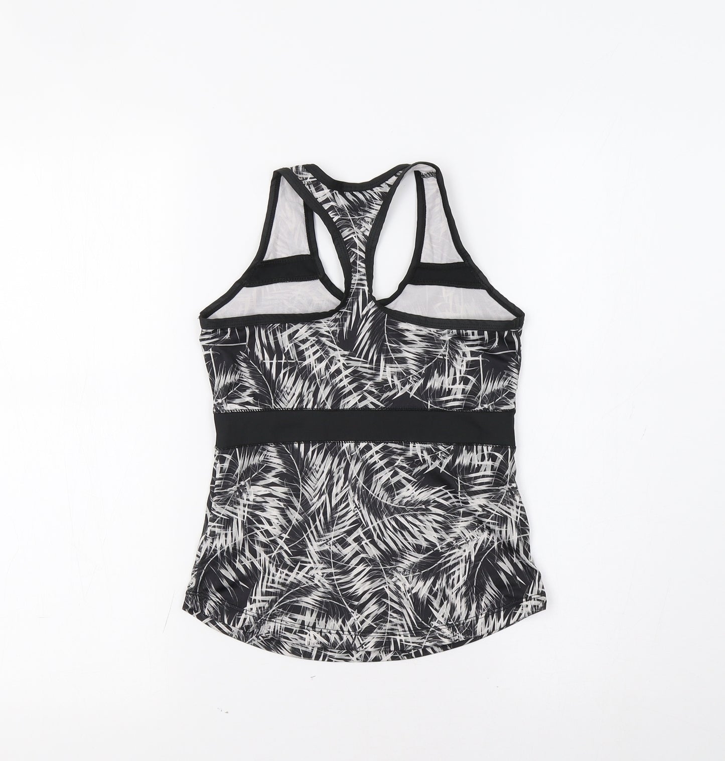 USA Pro Girls Black Geometric  Jersey Tank Size 9-10 Years