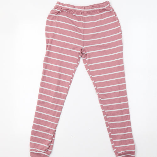 F&F Girls Pink Striped  Jogger Trousers Size 10-11 Years