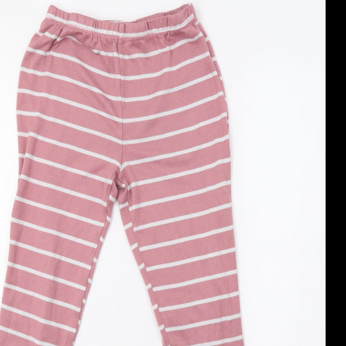 F&F Girls Pink Striped  Jogger Trousers Size 10-11 Years