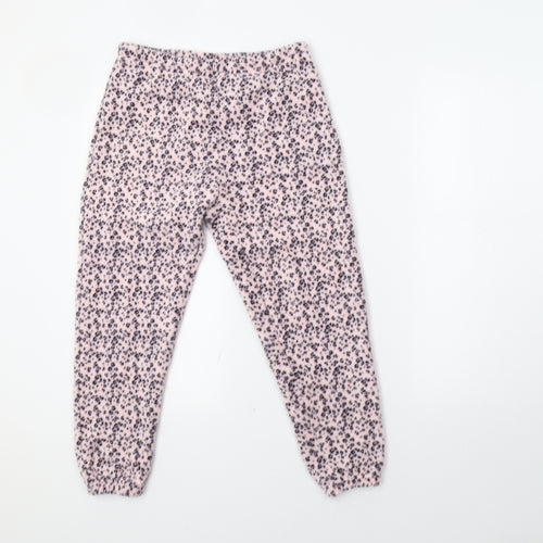 Dream Big Girls Pink Animal Print   Lounge Pants Size 10-11 Years