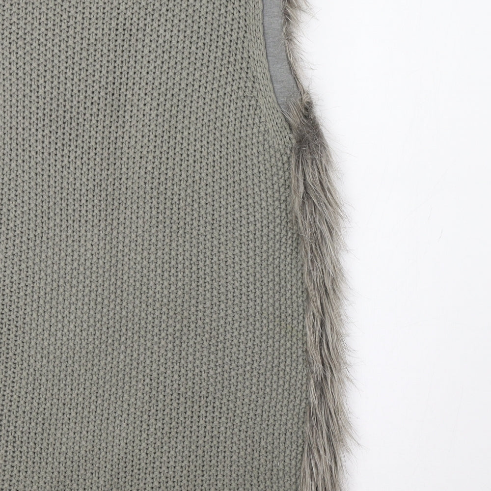 Primark Womens Grey   Gilet Waistcoat Size S