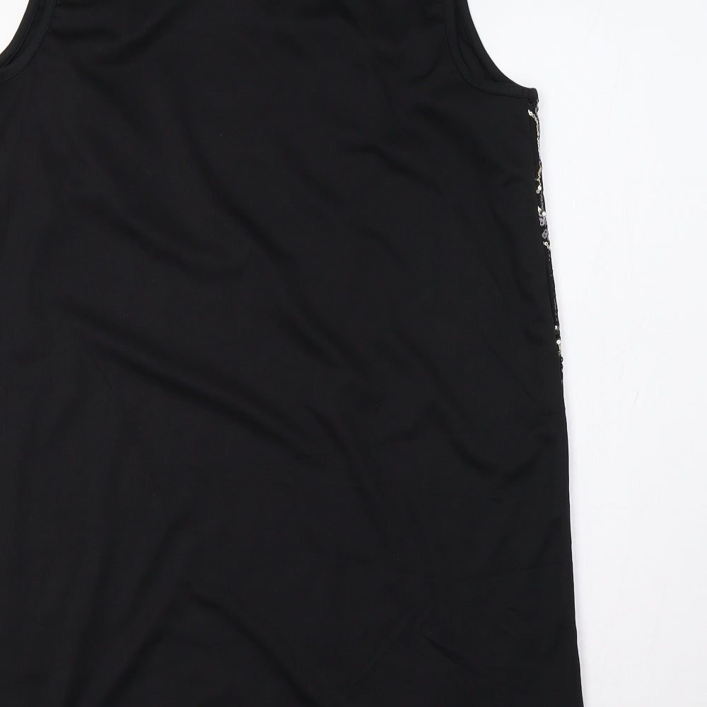 Avon Womens Black Animal Print  A-Line  Size 16  - Sequinned