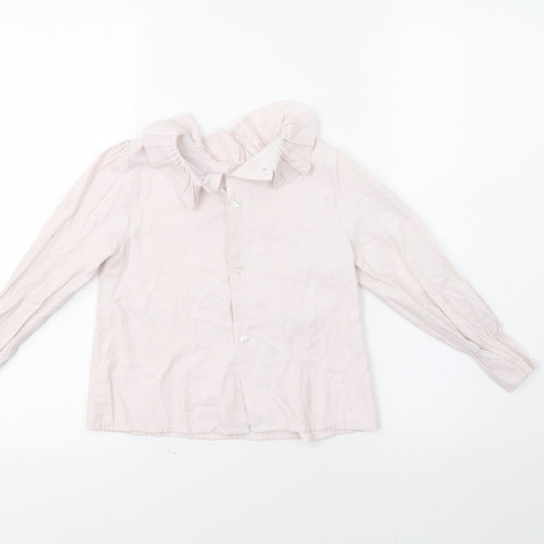 Yoedu Girls Pink Animal Print  Basic Button-Up Size 5 Years