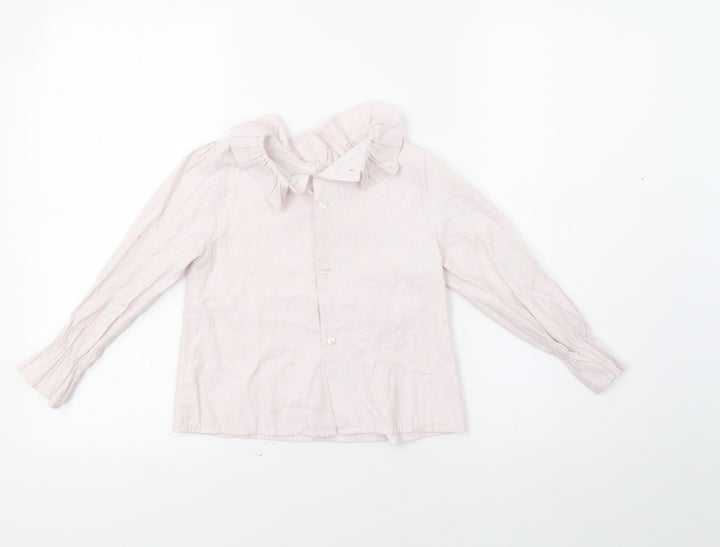 Yoedu Girls Pink Animal Print  Basic Button-Up Size 5 Years