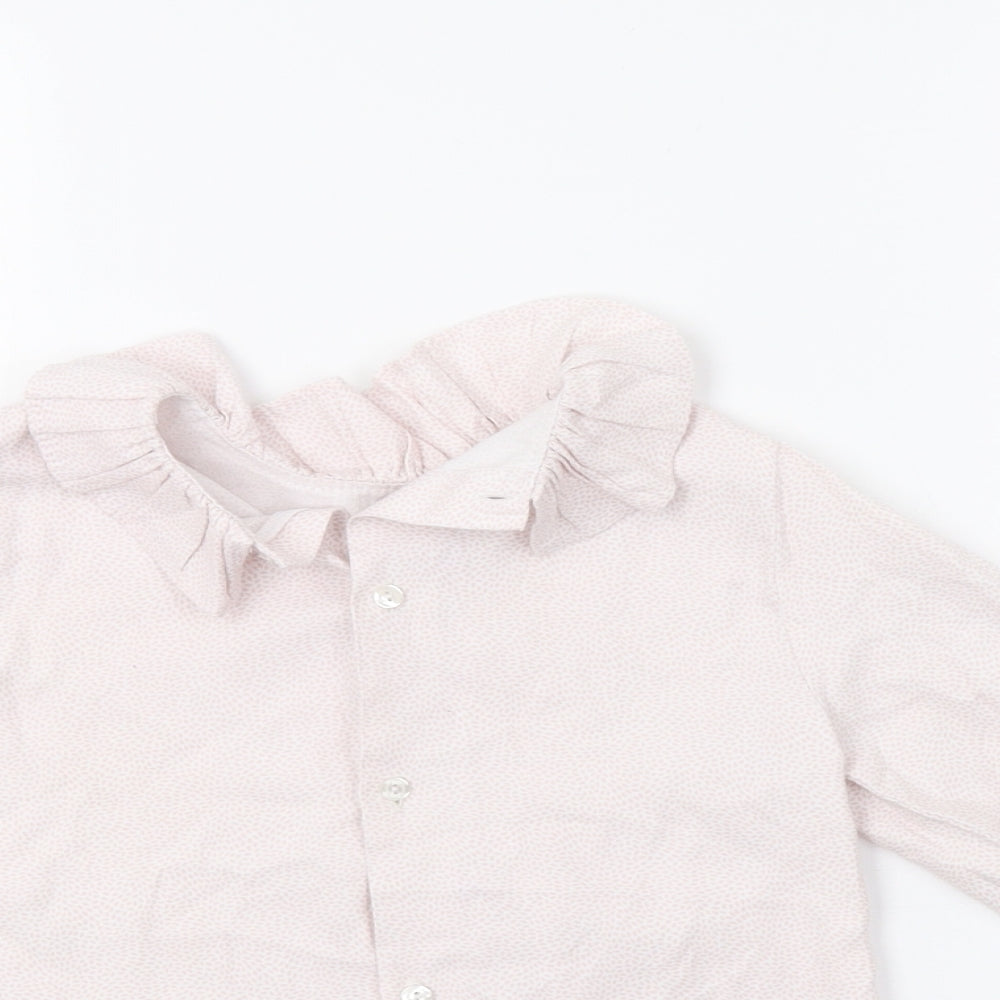 Yoedu Girls Pink Animal Print  Basic Button-Up Size 5 Years