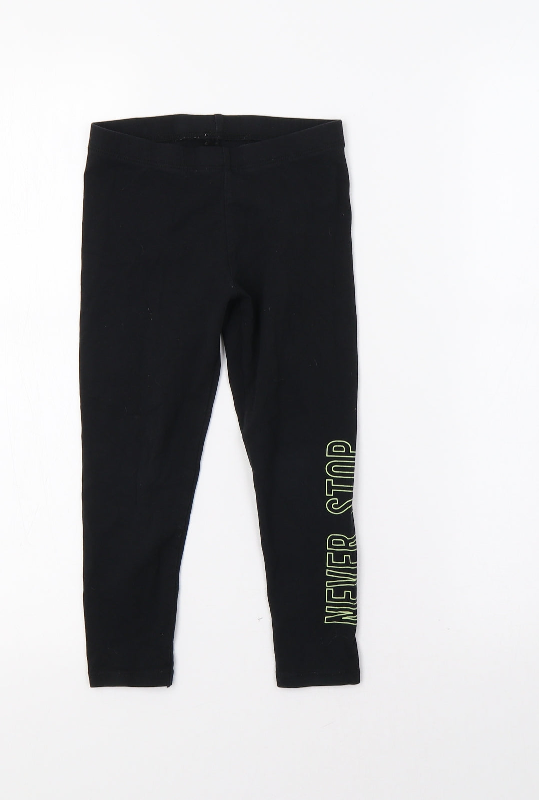 George Girls Black   Jegging Trousers Size 5-6 Years