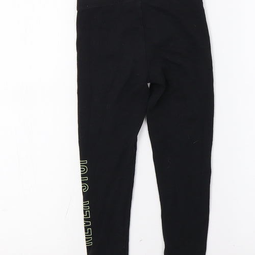 George Girls Black   Jegging Trousers Size 5-6 Years