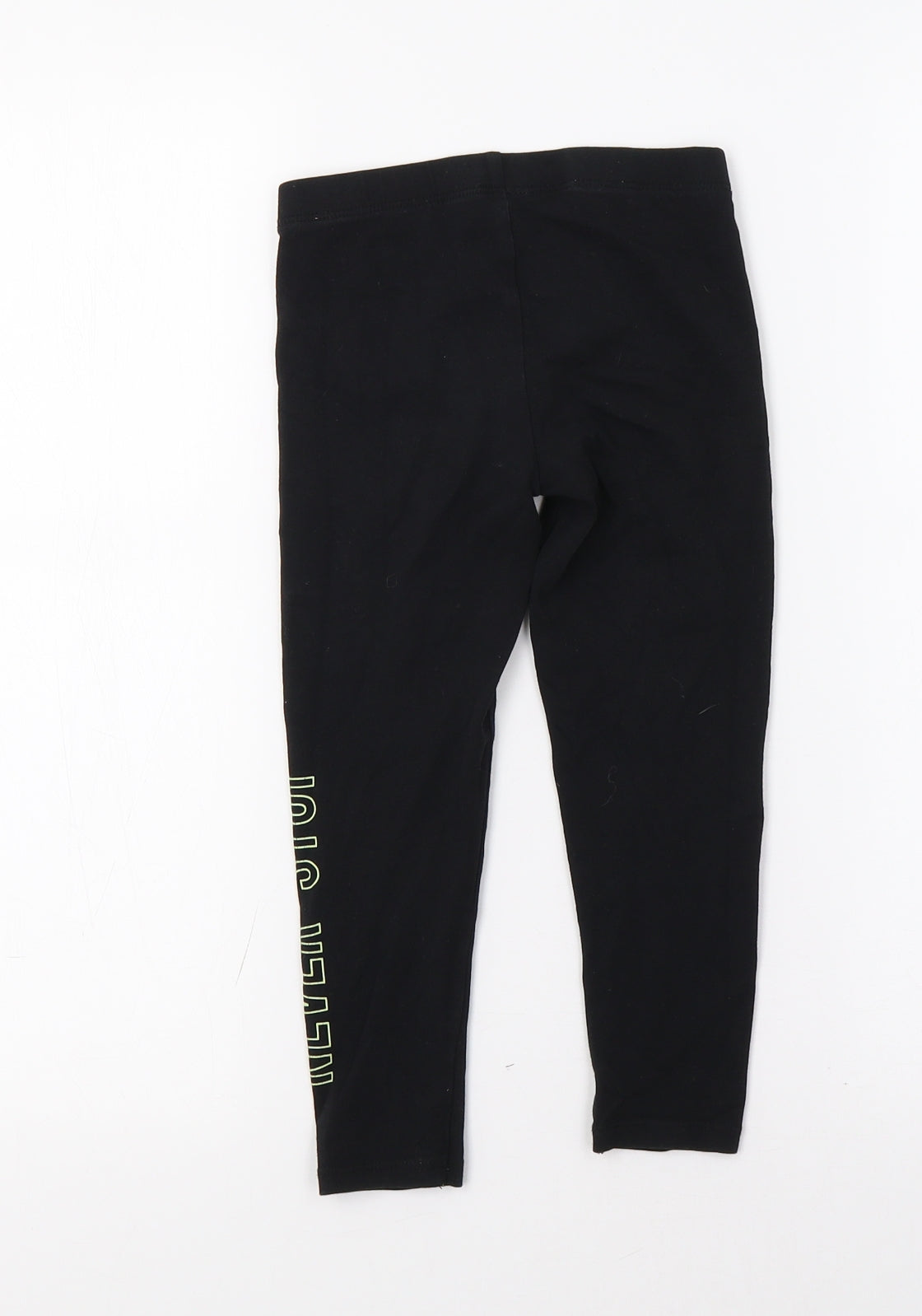 George Girls Black   Jegging Trousers Size 5-6 Years