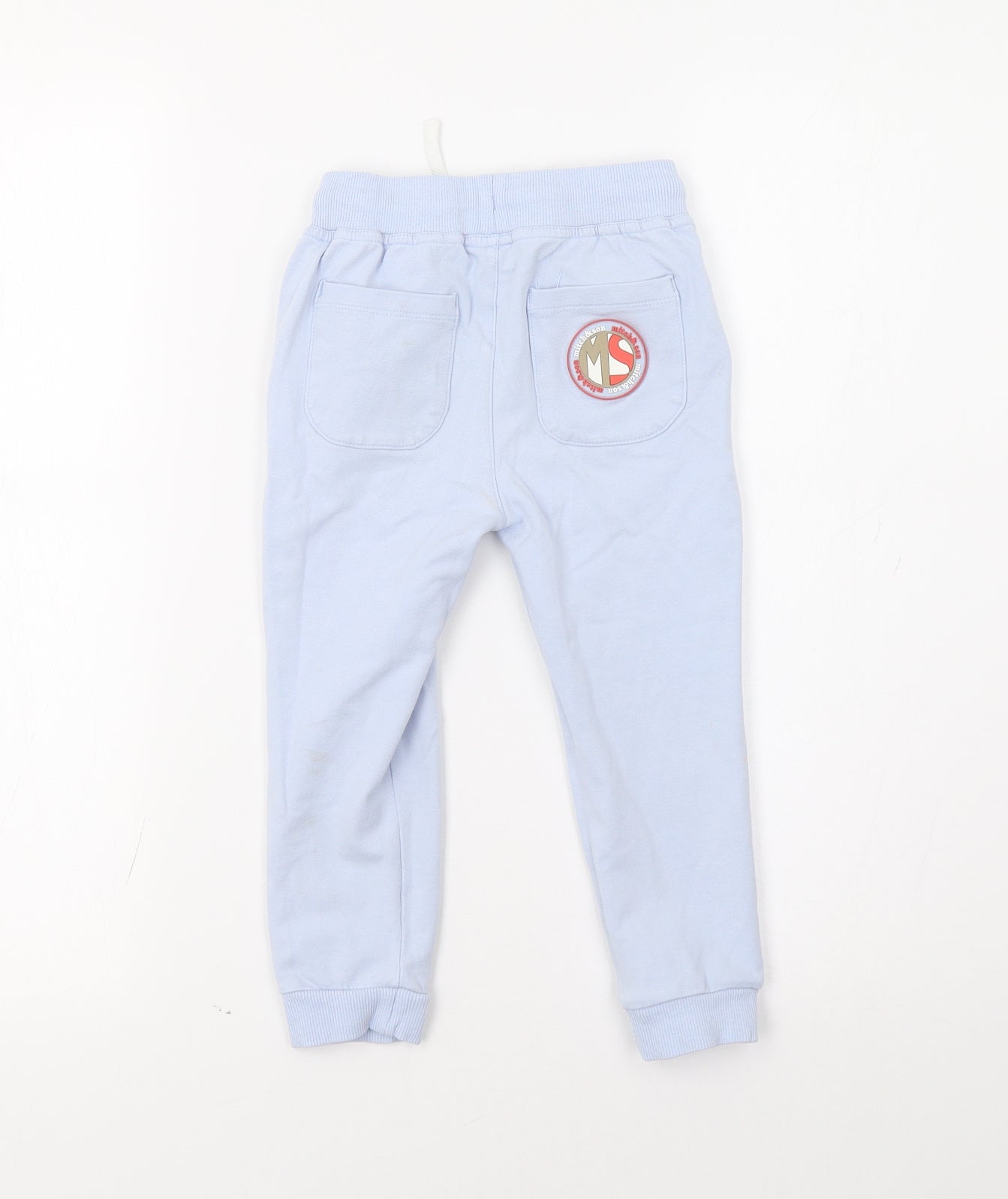Mitch & Son Boys Blue   Jogger Trousers Size 3 Years