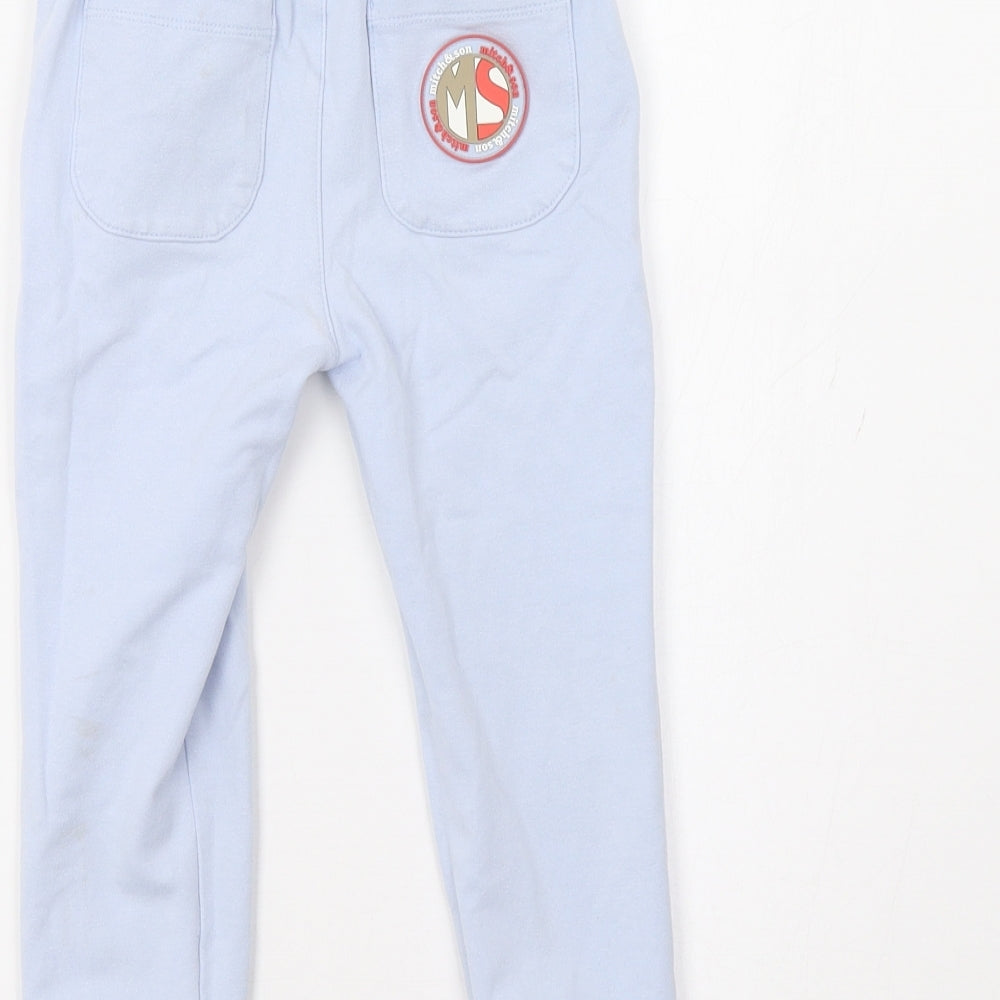 Mitch & Son Boys Blue   Jogger Trousers Size 3 Years