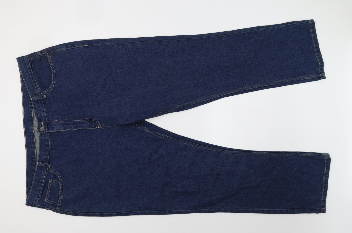 George Mens Blue  Denim Straight Jeans Size 44 L32 in