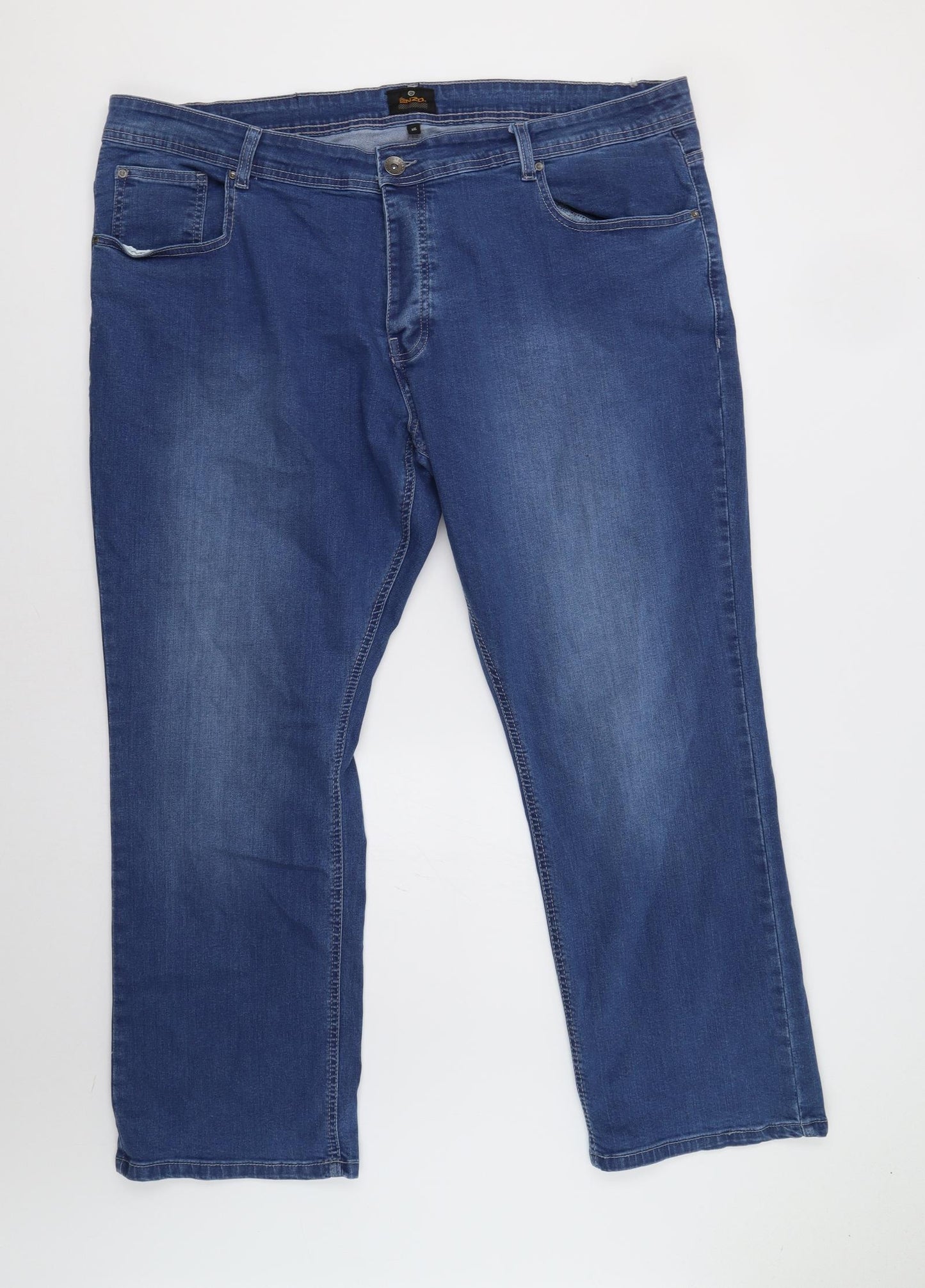 Enzo Mens Blue   Straight Jeans Size 44 L29 in