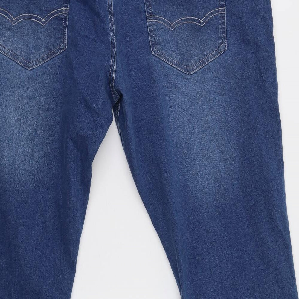 Enzo Mens Blue   Straight Jeans Size 44 L29 in